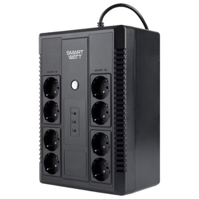 Источник бесперебойного питания SMARTWATT UPS SAFE PRO 650, 650 ВА (390 Вт), 8 розеток, 3703020270004