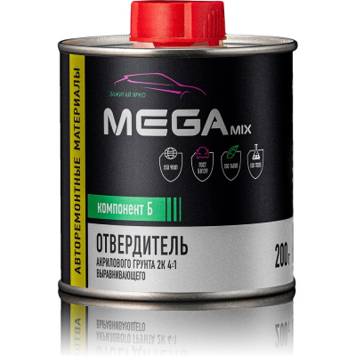 Отвердитель для акрилового грунта Megamix 2К, 200г
