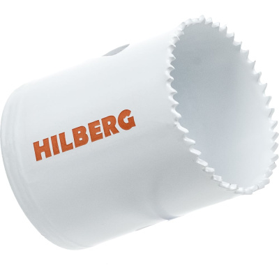 Коронка биметаллическая по металлу Hilberg 38мм, мелкий зуб, Bi-Metal Cobalt 8 (М42), CMS038