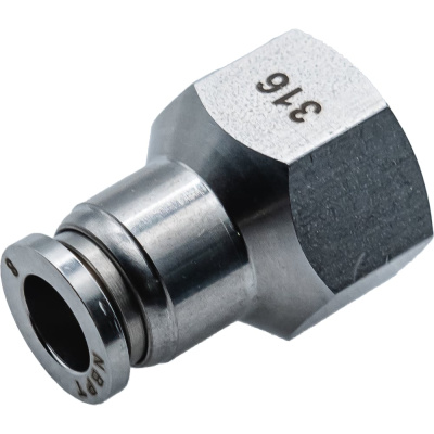 Фитинг NBPT прямой с внут. резьбой SSF 08-1/4 (02) (нерж. 316)