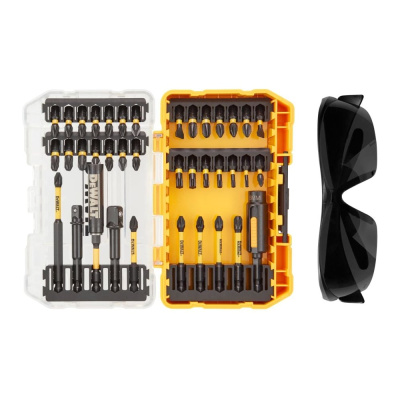 Набор ударные биты и защитные очки DEWALT FLEXTORQ DT70740T, 38 шт