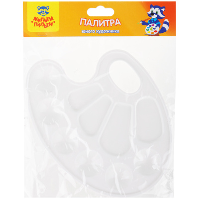 Палитра художника овальная Мульти-Пульти, пластик, пакет с европодвесом