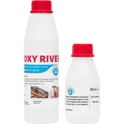 Прозрачная смола для заливки Poly max Epoxy River