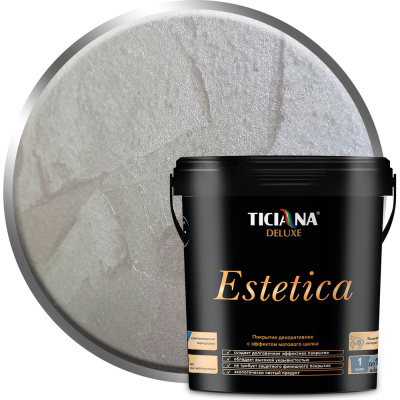 Декоративное покрытие с эффектом матового шелка TICIANA DELUXE Estetica 0.9 л