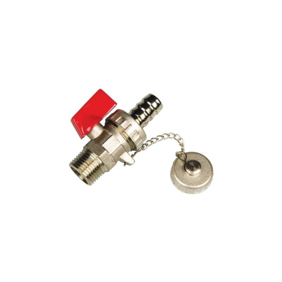 Сливной шаровой кран BYR PEX 1/2", с пробкой для концовки коллектора 9621