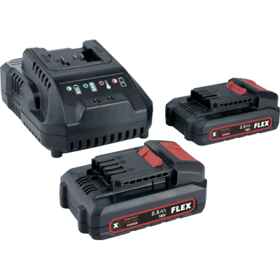 Комплект из двух аккумуляторов и зарядного устройства FLEX P-Set 22 Q