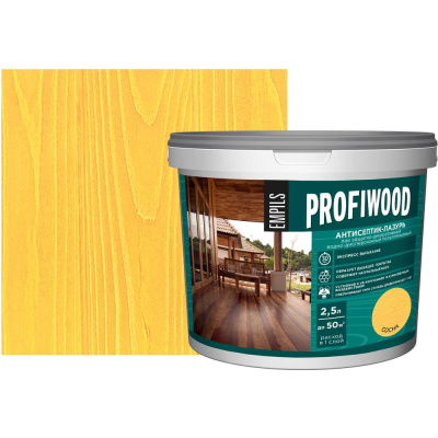 Декоративный атмосферостойкий антисептик-лазурь Profiwood 4024
