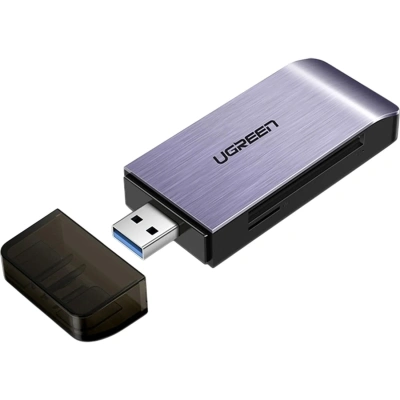 Картридер UGREEN CM180 (50541)мультифункц.USB-A 3.0 to TF/SD/CF/MS сер.косм