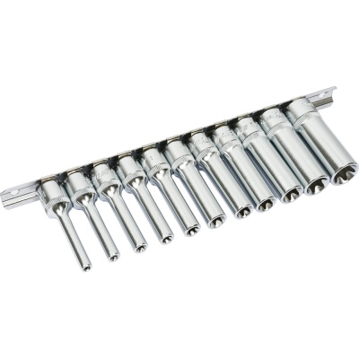 Набор головок торцевых глубоких TORX (11 пр; 3/8"; E4-E18) JTC H311E