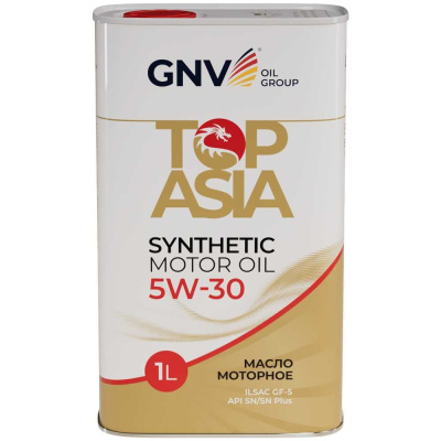 Масло моторное GNV Top Asia 5W-30 Synthetic, API SP, ILSAC GF-6A, 1 л