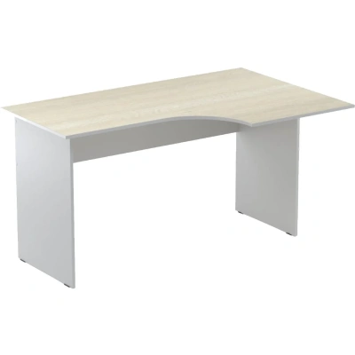 Стол эргономичный Easy St LT 16/16 01002500 пр. св.дуб/сер 1400x900/600x740