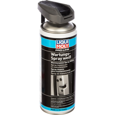Грязеотталкивающая белая смазка LIQUI MOLY Pro-Line Wartungs-Spray weiss 0,4л 7387 - это смазочный материал, который