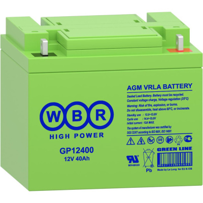 Аккумулятор для ИБП WBR GP12400 12В, 40 Ач