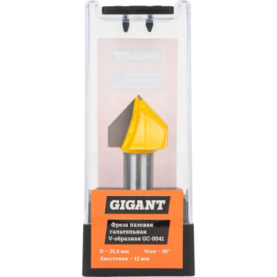 Пазовая гальтельная V-образная фреза Gigant GC-0041