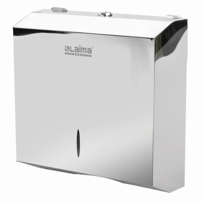Диспенсер для бумажных полотенец LAIMA PROFESSIONAL INOX (Система H2) — идеальное решение для ванной комнаты