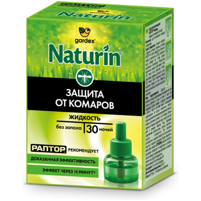 Жидкость РАПТОР Naturin от комаров и других летающих насекомых 30 ночей