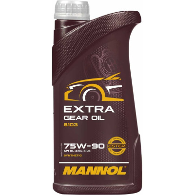Синтетическое трансмиссионное масло MANNOL EXTRA GETRIEBEOEL 75W90 1 л