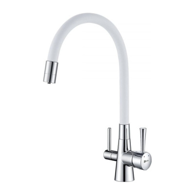 Смеситель для кухни Lemark Comfort LM3075C-White