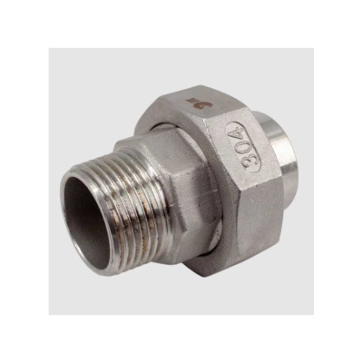 Американка NEWKEY c/нр нержавеющая сталь AISI304 DN40 (1 1/2), (CF8), PTFE, PN16 NK-AW/M40/4