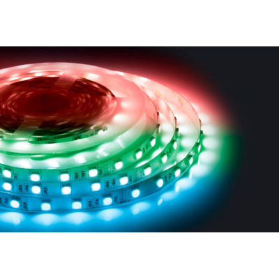 Светодиодная лента Apeyron Electrics RGB работает от постоянного тока с напряжением 24 В.Благодаря светодиодам smd 5050