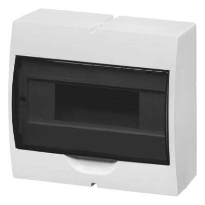 Щит TDM ELECTRIC ЩРН-П-10 модулей, навесной, пластик, белый, дымчатая дверца, без шин, IP41