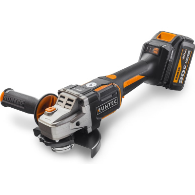 Шлифмашина угловая Runtec аккумуляторная PRO 125 мм, 20В, 2х6Ач, 1600Вт