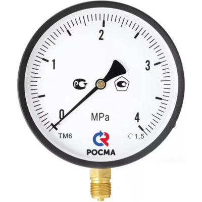 Манометр общетехнический РОСМА ТМ-610Р.00 (0-1.6MPa) ДК150 М20x1.5, кл. точн. 1.5