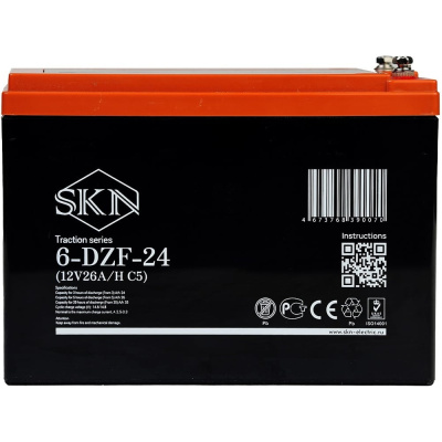 Тяговый аккумулятор SKN 6-DZF-24 (12V26A/H C5)