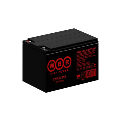 Аккумулятор тяговый WBR EVX12150S 12В, 15 Ач