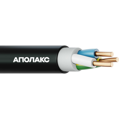 Кабель силовой АПОЛАКС ППГнг(А)-HF 3x1,5 ок (N, PE)-0,66 (300 м)