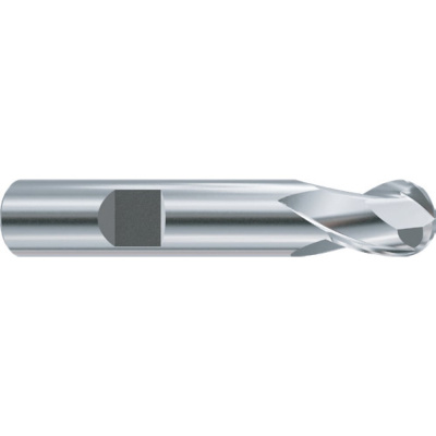 Фреза концевая из быстрорежущей стали сферическая New Century SUPER HARDENED 25х25х26х102 мм