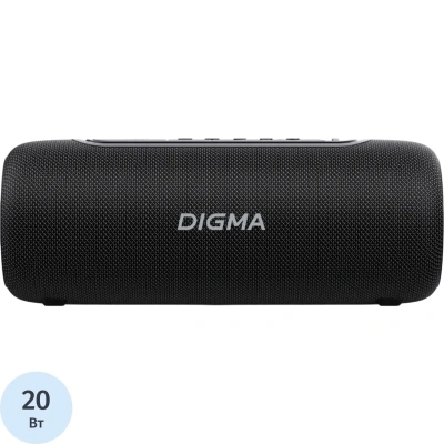 Портативная акустика Digma D-PS1524 черный 20W 2.0 BT 10м 2000mAh (PS1524B)