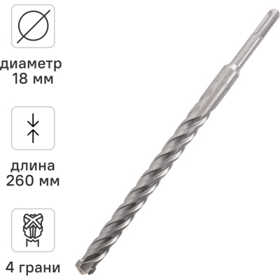 Бур sds-plus по бетону RAGE Quadro-X 568826