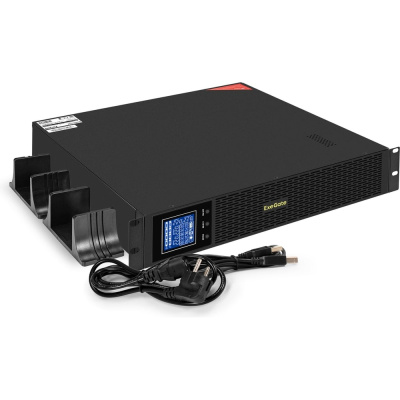 Источник бесперебойного питания ExeGate Pure Sine Wave SinePower UHB-3000.LCD.AVR.8C13.RJ.USB.BC.2U 3000VA/2400W, LCD