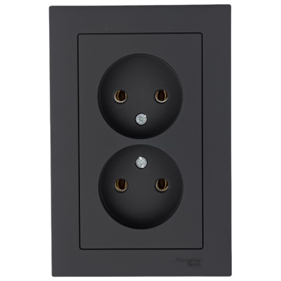 Двойная розетка Systeme Electric AtlasDesign ATN001020