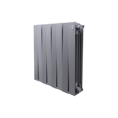 Радиатор биметаллический Royal Thermo PianoForte 500 Серебристый - 8 секц.