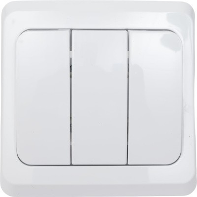 Трехклавишный выключатель Systeme Electric Этюд BC10-003B