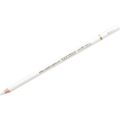Карандаш угольный KOH-I-NOOR, 1 шт., "Gioconda" EXTRA, белый, HB, 8812003003KS