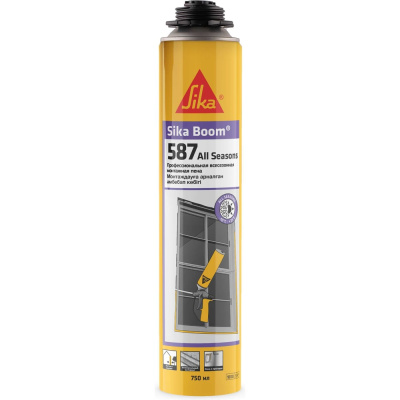 Sika Boom-587 All Seasons - всесезонная универсальная однокомпонентная полиуретановая пена для профессионального