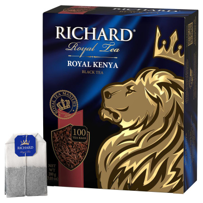Чай Richard Royal Kenya черный, 100 пакетиков
