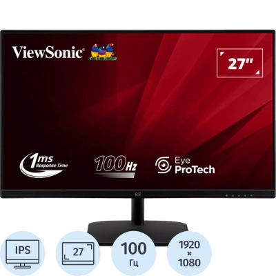 Монитор ViewSonic 27 VA2732-H-2 FHD/IPS/250cd/100Гц/VGA/HDMI/черный