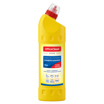 Чистящее средство универсальное OfficeClean Профессиональное "Супер чистота", гель, 750 мл