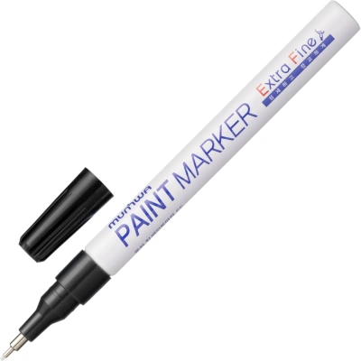 Маркер-краска MunHwa "Extra Fine Paint Marker" черная, 1мм, нитро-основа
