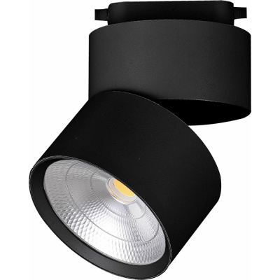 Трековый светодиодный светильник на шинопровод FERON 25W, 2250 Lm, 90 гр, черный, 4000К