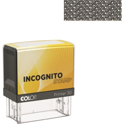 Штамп стандартный скрыв.текст *-ИНКОГНИТО Printer 30/L Incognito 47х18мм Co