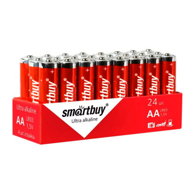 Батарейка Smartbuy алкалиновая lr6/4s (24/480) упаковка 24 шт. SBBA-2A24S