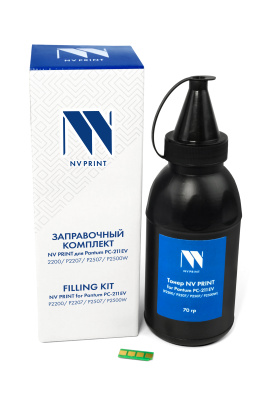 Заправочный комплект NV PRINT (NV- PC-211) для Pantum P2200/P2207/P2507/P2500W (тонер + чип), ресурс 1600 страниц, NV- PC-211/box