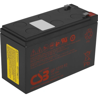 Батарея для ИБП CSB серия GP, GP1272 F2 (12V28W) CSB, 12В/7Ач