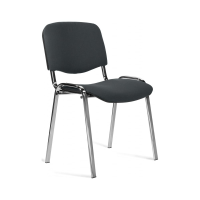 Офисный стул Easy Chair Изо С73 серый, ткань, металл хромированный