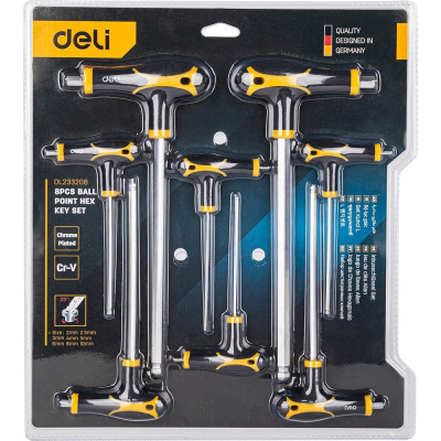 Набор шестигранных ключей DELI DL233208 98339
